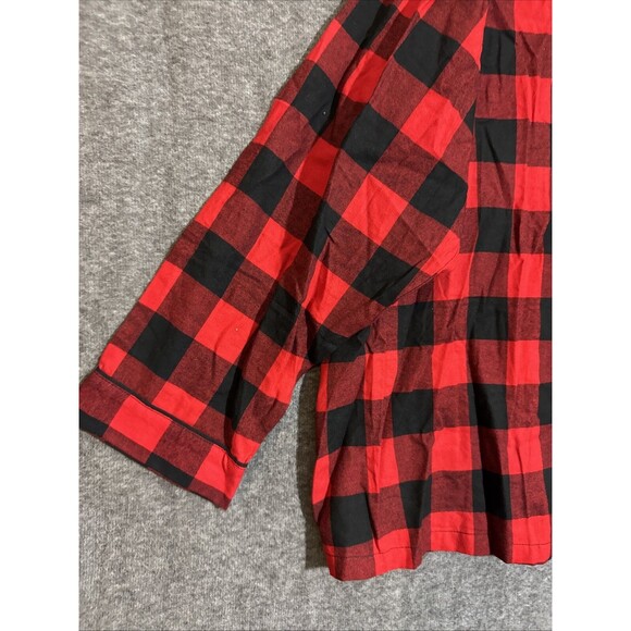 Wondershop Target Women’s Sleepwear Long Sleeve Plaid Buffalo Red 3XL - Picture 2 of 5